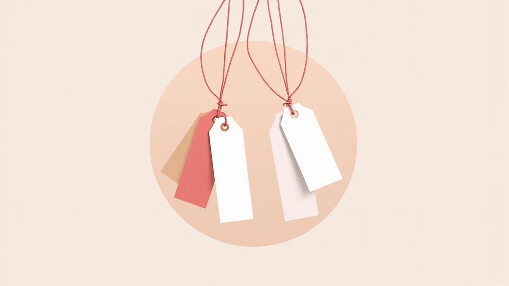 Abstraktní obrázek cenovek symbolizující transparentní ceny